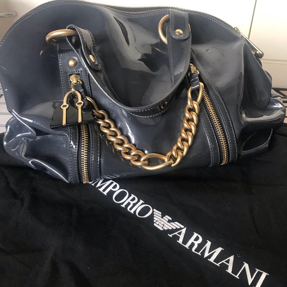 Emporio Armani Steel Gray Bag
